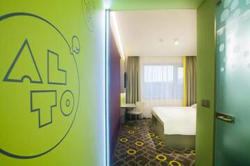 Фото номера Двухместный номер с 1 кроватью Отель Hotel Alto Żory г. Жоры 10